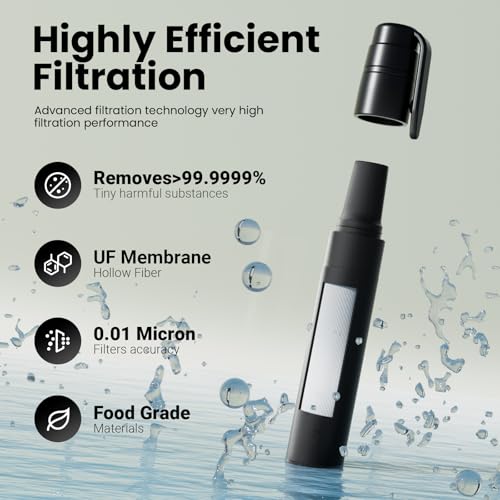 Water Straw Filter Survival (3 Count)