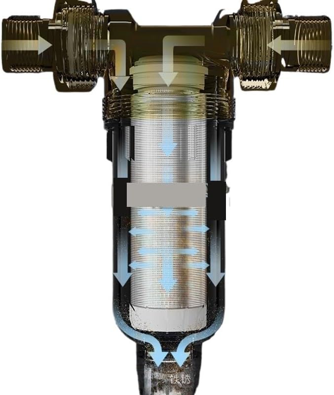 1pc 2700L/H Reusable Whole House Pre Sediment Water Filter, 40, Water Pre-Filter System, Faucets Front Purifier(40PPR connector)