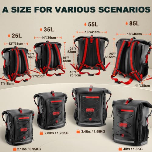 Waterproof Backpack Dry Bag 25L