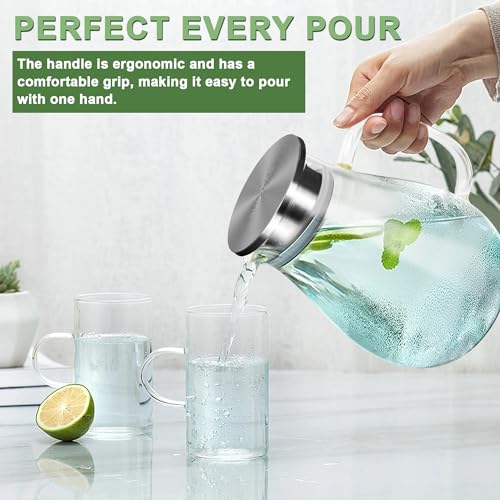 2.2 Liter 75oz Glass Pitcher