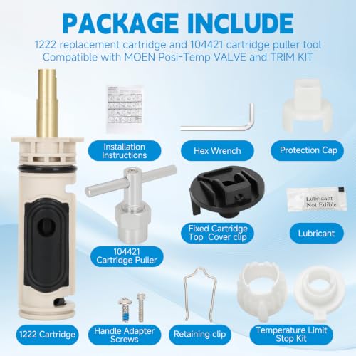 Shower Cartridge Kit Replacement for Moen 1222