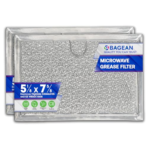 Microwave Filter 5.1"x7.6” Fits Frigidaire 5304464105 Grease Filters (2 Count)