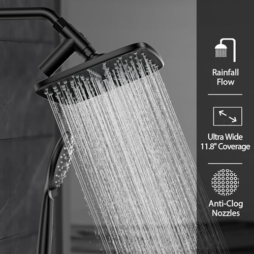 11.8“ Rain Shower Head with Handheld