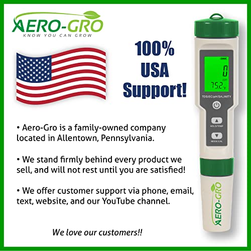 5-in-1 Digital Water Testing Meter | pH, TDS, EC, Salinity & Temperature Tester | Hydroponics, Aquarium, Pool & Drinking Water Quality Monitor