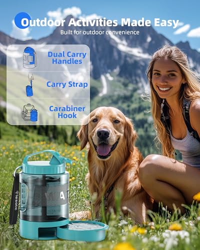 Portable Dog Water Bowl Dispenser (77 Fl Oz)
