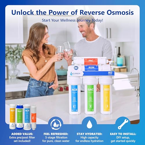 RO5DX, 5-Stage Under Sink Reverse Osmosis System, 50 GPD