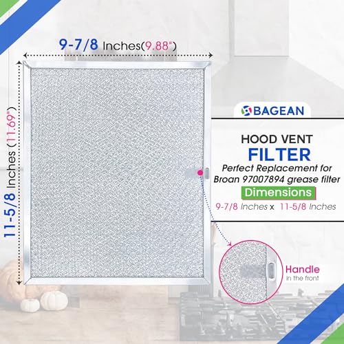 Stove Vent Filter 9.9"x11.6" 97007894 Fits Nutone Broan Range Hood Filter