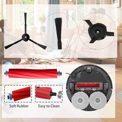 Accessories Kit Compatible with Roborock Qrevo S (17 Count)