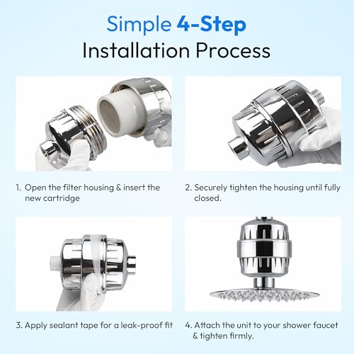 15 Stage Shower Filter Replacement Cartridge for Hard Water Softener