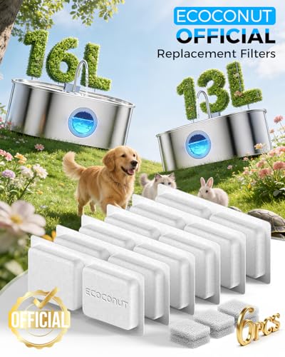 3.4Gal Dog Water Fountain for Large Dogs (6 Count)
