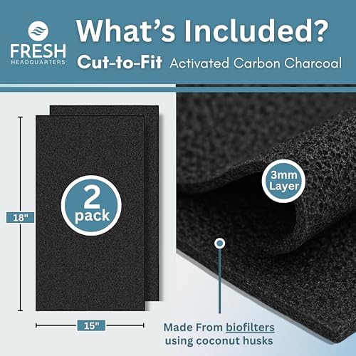 Activated Carbon Microwave Charcoal Filters (2 Count)