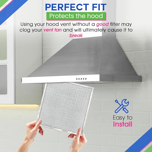 Stove Vent Filter 11.6” x 11.2” BPQTAF Fits Nutone Broan Range Hood Filter