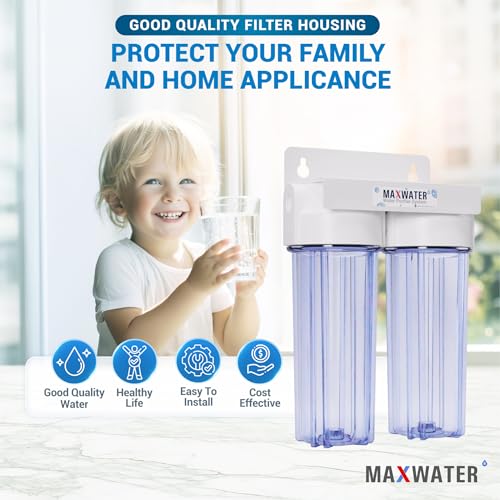 10" 2 Stage Whole House Standard Home Water Filter System 3 (2 Count)