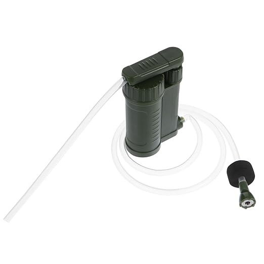 Abaodam 2pcs Portable Water Purifier Lightweight Outdoor Water Filter for Camping Hiking and Emergency Preparedness for and Backpacking and Easy to Use