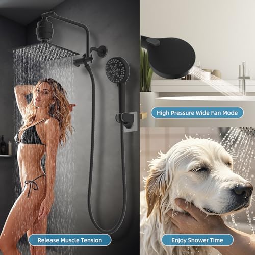 10" Metal Filtered Shower Head with 10