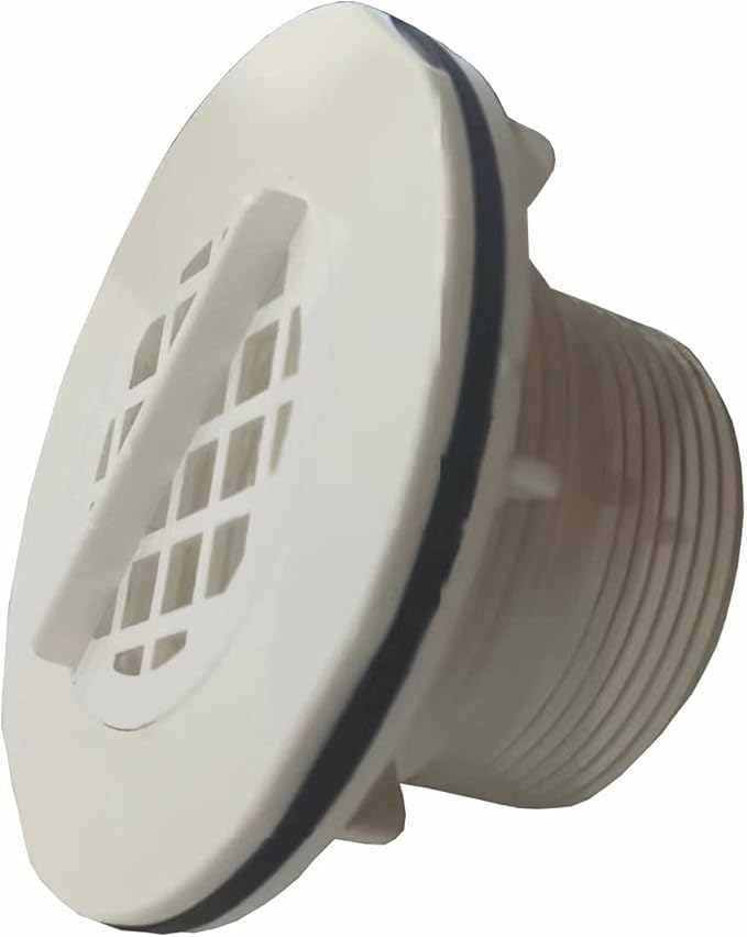 Threaded Inlet Strainer Kit Replacement for Above Ground Pool Setup and Pool Sand Filter Pump (with Filter Nut and Rubber Washer) - AquaVibe