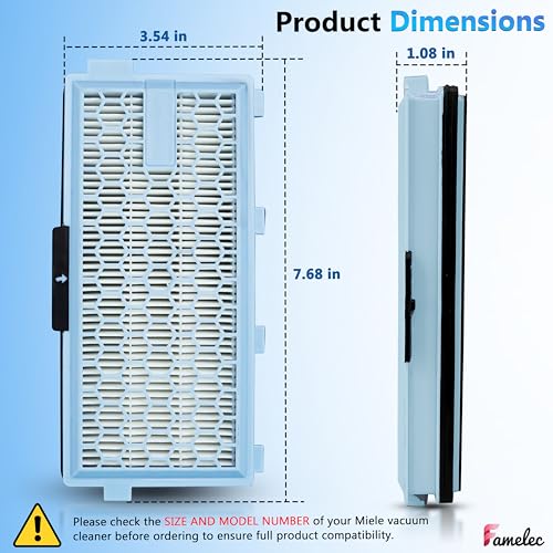 6 Pack SF HA Hepa Filter for Miele Hepa Airclean 50 Filter (6 Count)