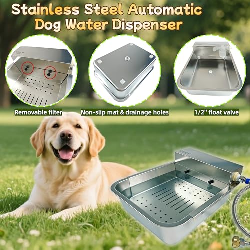Metal Automatic Dog Water Dispenser Can Separate Large Debris