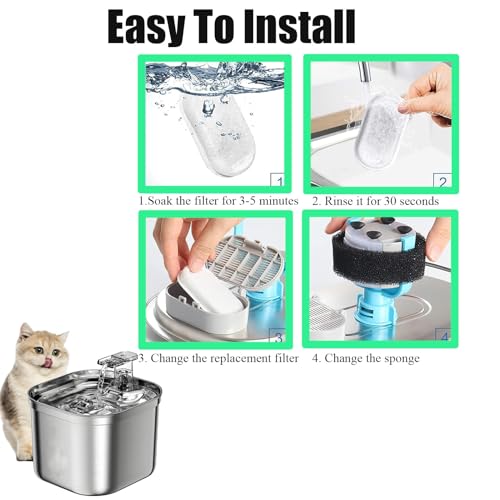 32Pcs Cat Water Fountain Filter (32 Count)