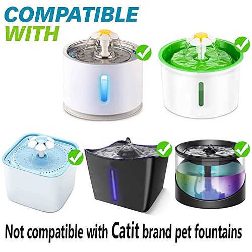 Cat Water Fountain Filters 8 Pack (8 Count)