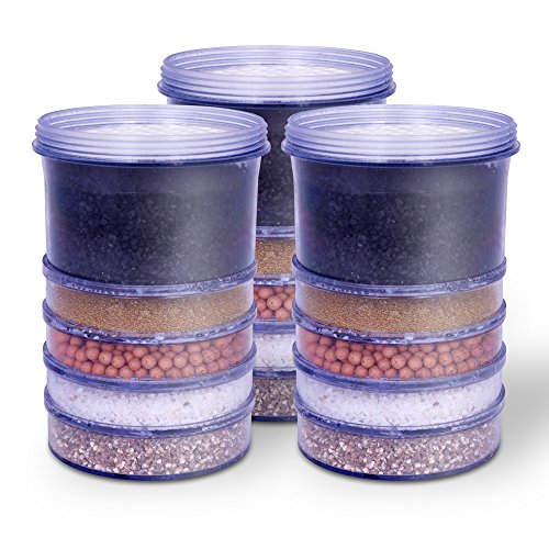 5 Stage Replacement Mineral Filter Cartridge for Countertop & Water Coolers. 5 layers of filtration & mineralization. Removes granular impurities to provide a brilliant sparkle in water