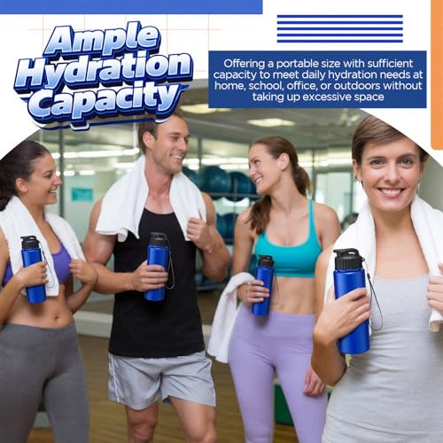 20 Pcs 17 Oz Plastic Water Bottles Bulk Sports (20 Count)
