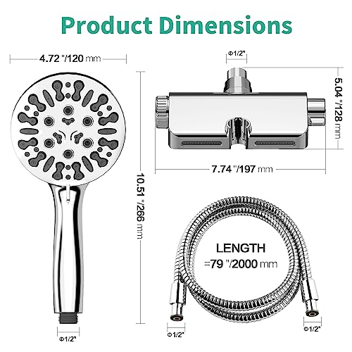 Filtered Shower Head with Handheld Combo