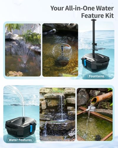 20W Solar Pond Filter with Fountain Pump
