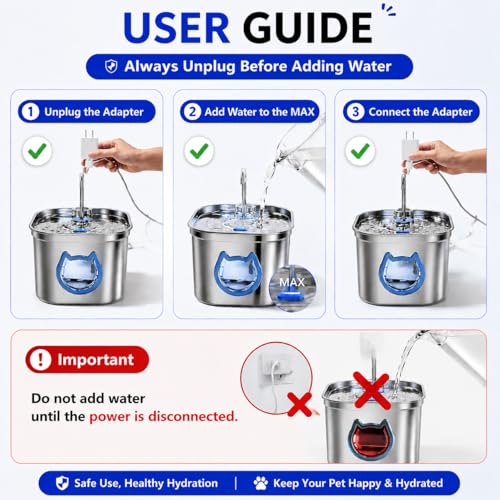 Luxury Automatic Cat Water Fountain for Pets