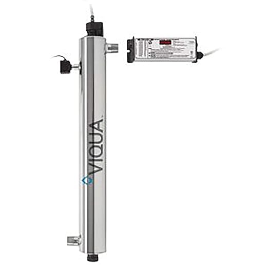 VIQUA VP600M Professional UV Water Filter System with Sensor, 24 GPM, 1" MNPT Connections, Stainless Steel Chamber for Commercial Applications, Monitored UV System