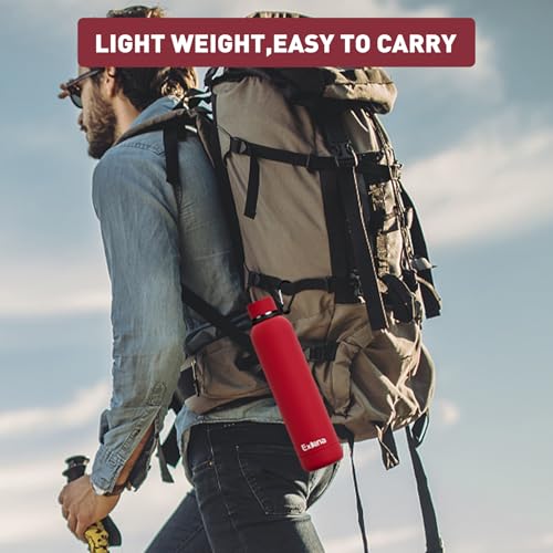 Slim Insulated Water Bottles for Travel 25oz with Clip