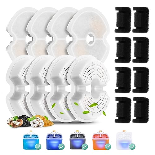 8 Pack Replacement Filters & Pump Sponges for 67oz