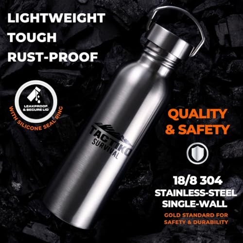 Tactiko Stainless Steel Wide Mouth Water Bottle