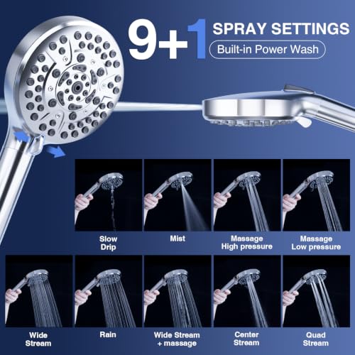 Filtered Shower Head with Handheld High Pressure 10