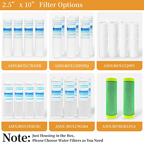 10 Inch Reverse Osmosis Water Filter Housing