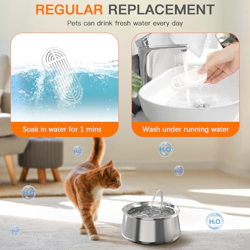 Cat Water Fountain Filters for 108