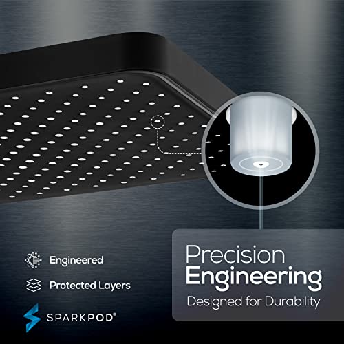 12 Inch Black Rain Shower Head