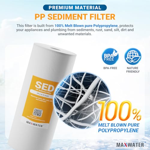5 Micron 10 x 4.5 inch Whole house Sediment Water Filter (12 Count)