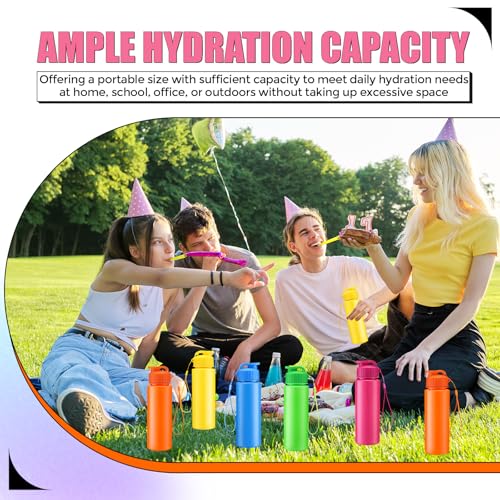 20 Pcs 17 Oz Plastic Water Bottles Bulk Sports (20 Count)