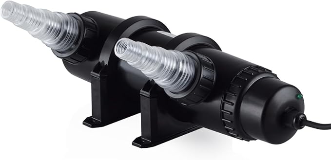 Alpine Corporation 9 Watt UV Clarifier Intended for Fountains, Waterfalls, and Water Circulation Out of Water Use, Black