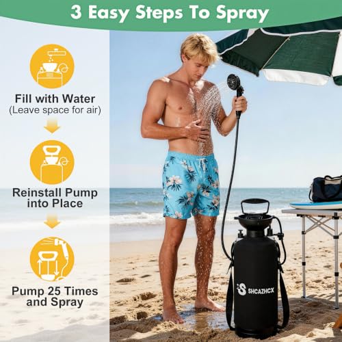 2.1 Gal 8L Portable Shower for Beach