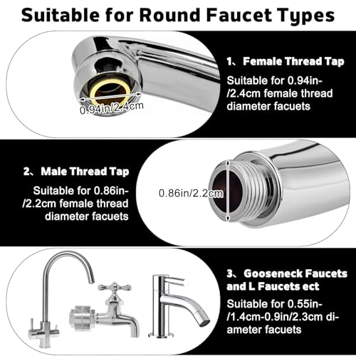3 Pack Sink Water Filter Faucet (3 Count)