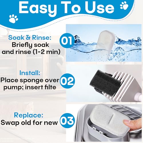 12+12 Pack Cat Water Filters Replacement for 108Oz (12 Count)