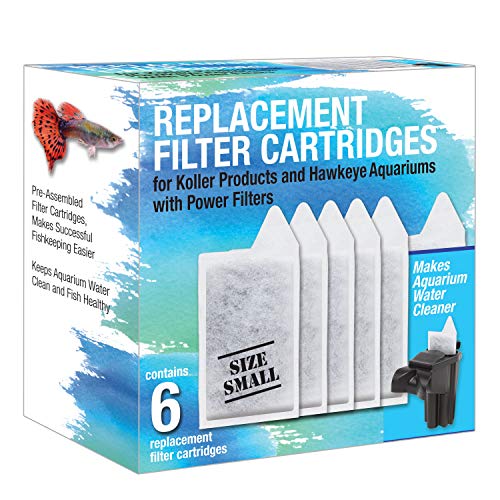 Small Aquarium Filter Cartridges 6 (6 Count)