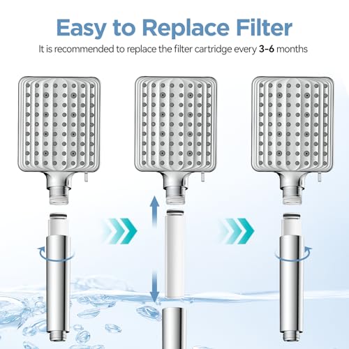 Shower Head Filter Replacement Cartridge for MakeFit Filtered Shower Head with Handheld