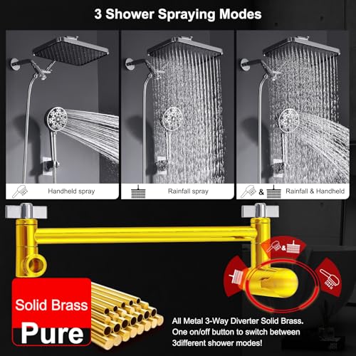 Dual shower Head with Handheld and Filter