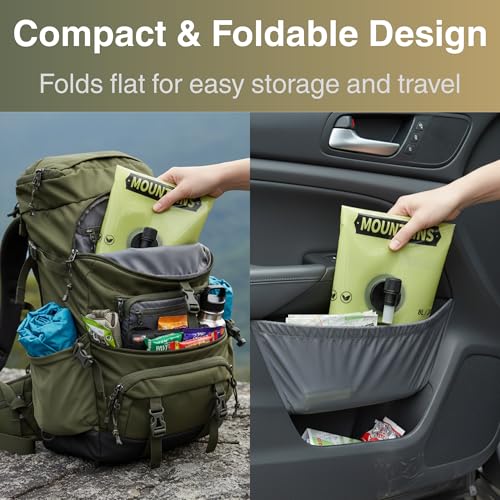 Camping Water Container 2 Gallon Collapsible Water Jug with Spout