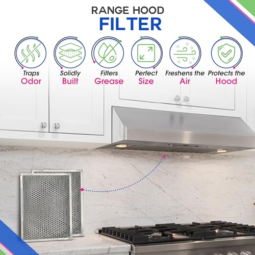 Stove Vent Filter 8.5" x 11.25" LL62F Fits Broan Range Hood Filter