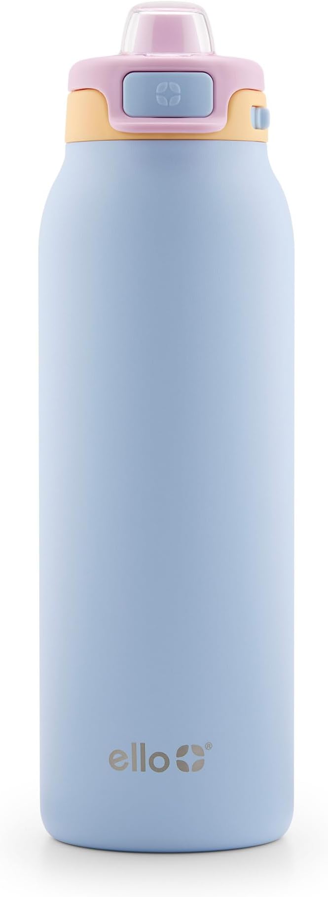 Ello Pop & Fill Stainless Steel Water Bottle with Quick Fill Technology, Double Walled Vacuum Insulated Metal, Leak Proof Locking Lid, Sip & Chug, BPA Free, Holiday Gift for Him Her, 22oz, 32oz, 40oz