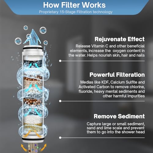 Filtered Shower Head with Handheld